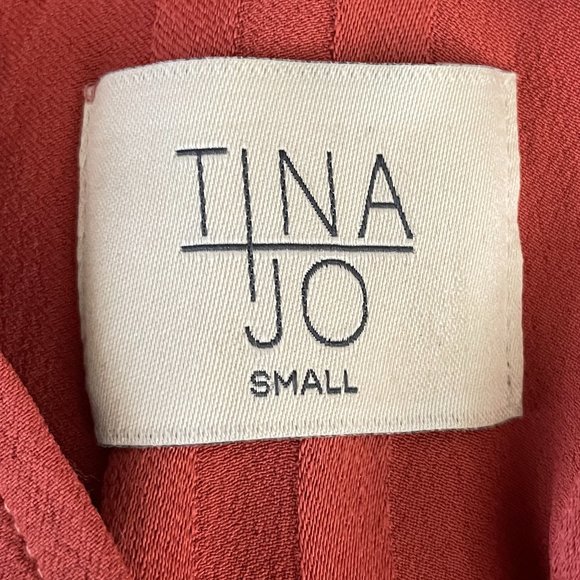 ANTHROPOLOGIE TINA + JO STRIPE SATIN TAB SLEEVE KIMONO TOP SMALL - Picture 12 of 13